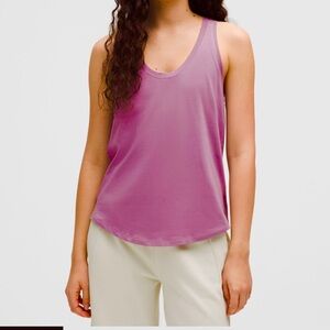 Lululemon racerback tank size 4 pink/purple